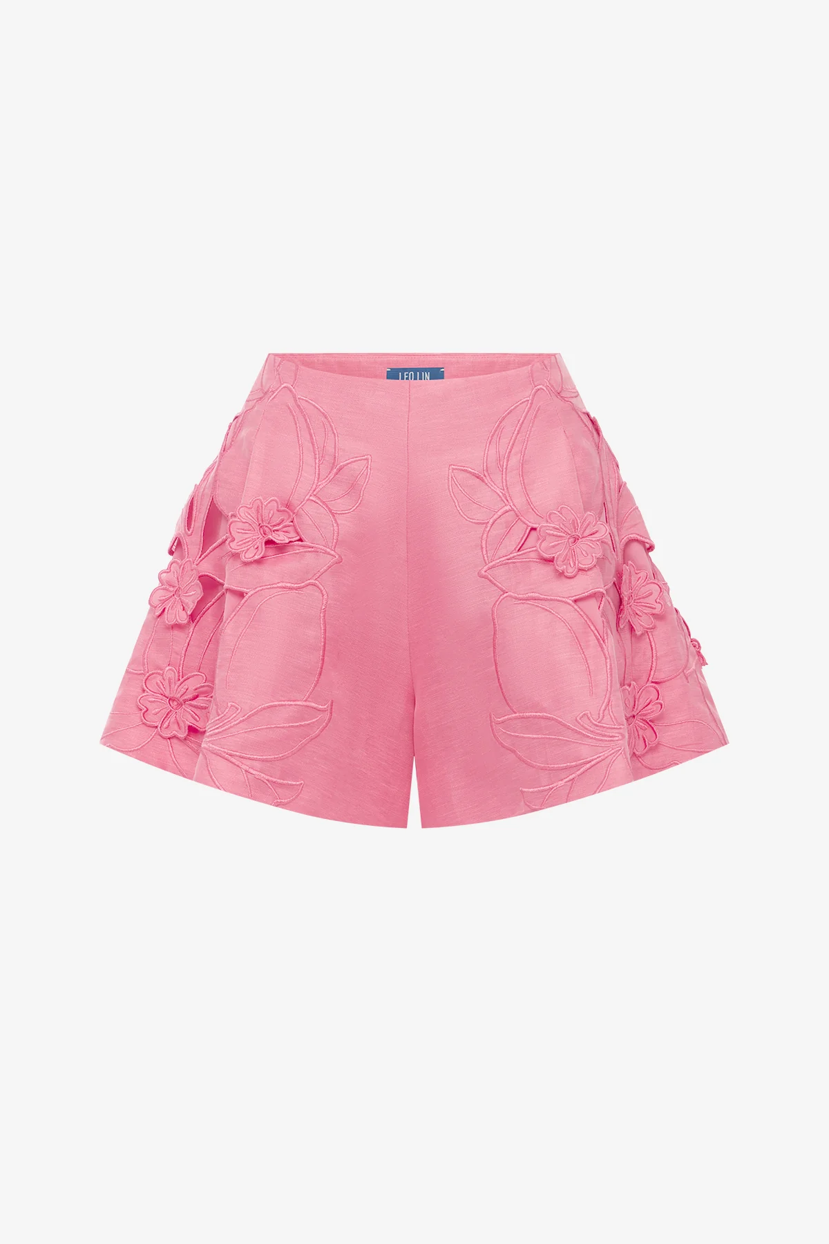 Abby Appliqué Shorts - Fuchsia