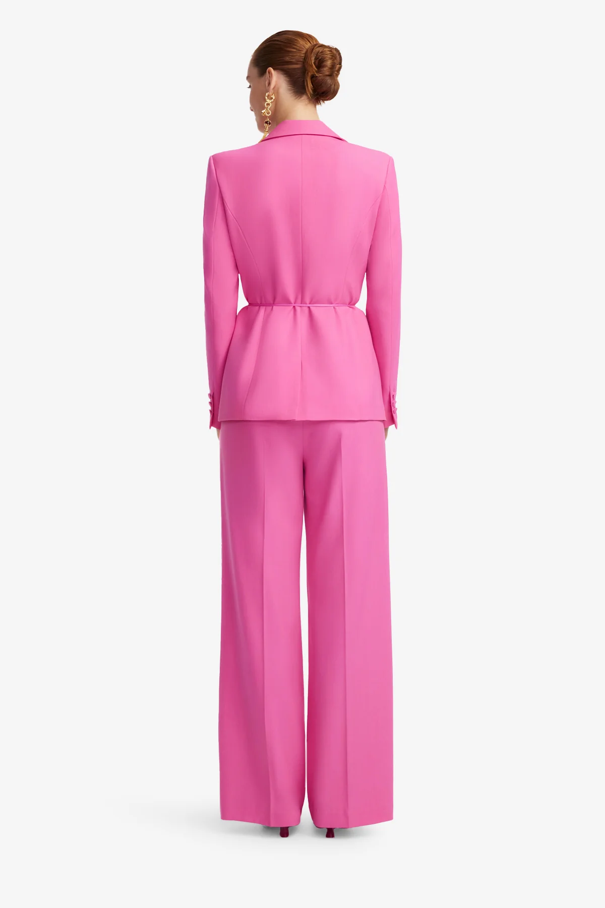 Elisha Wide Leg Pants - Fuchsia - Image 5