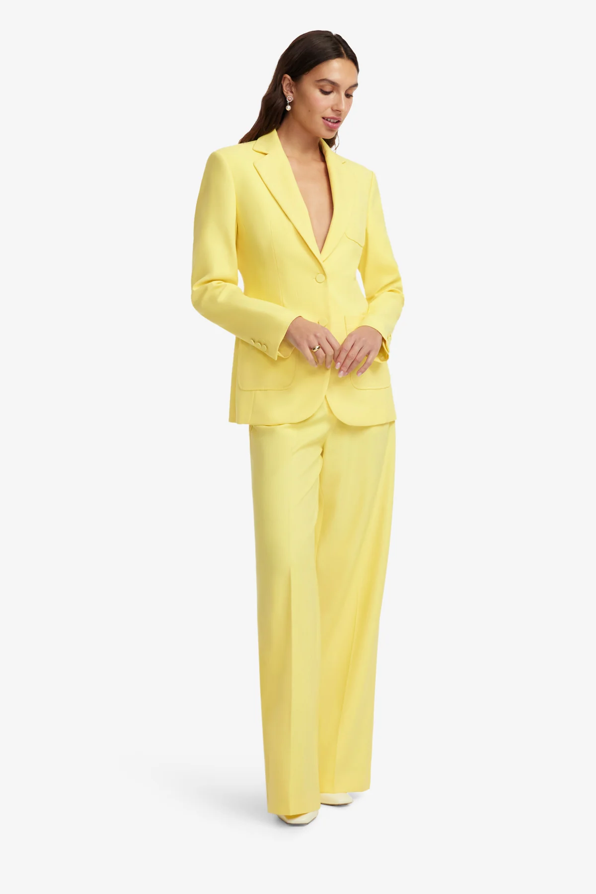 Elisha Wide Leg Pants - Limoncello - Image 4