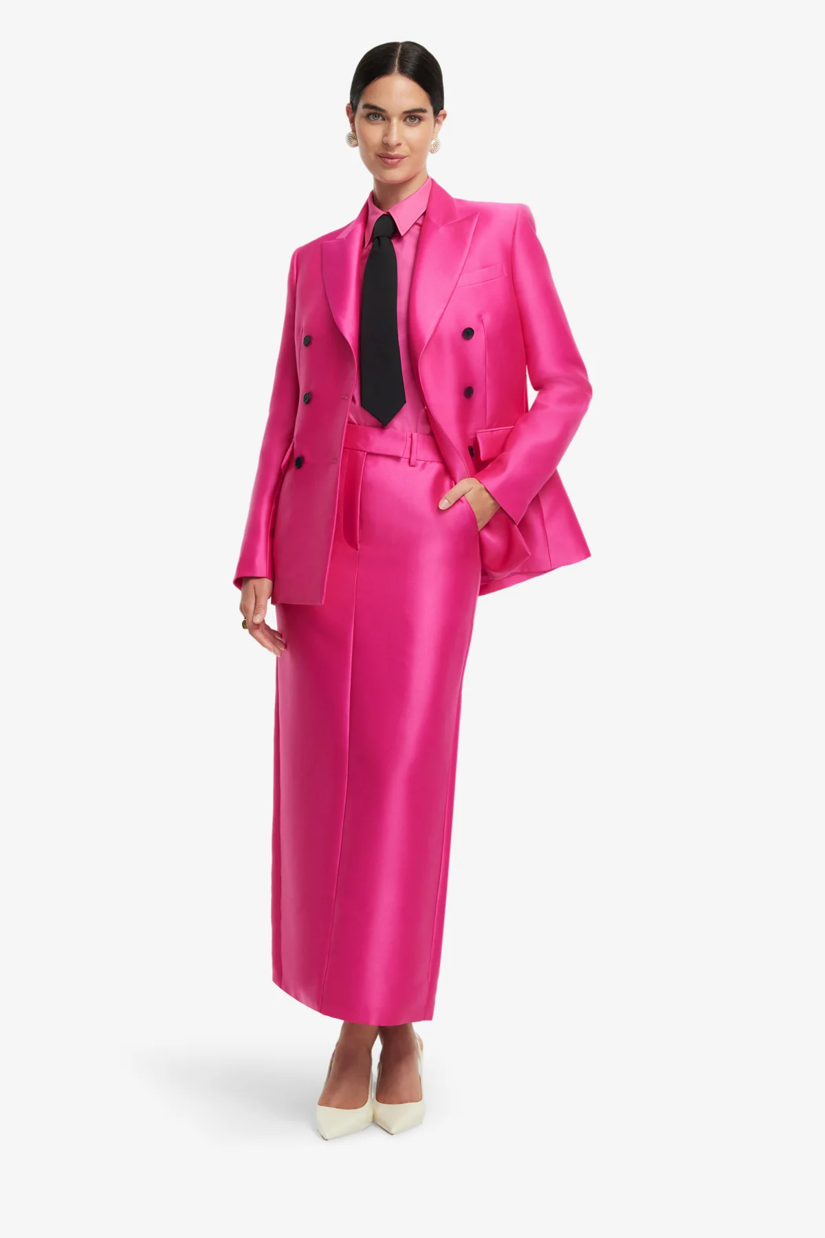 Eve Maxi Skirt - Hot Pink - Image 3