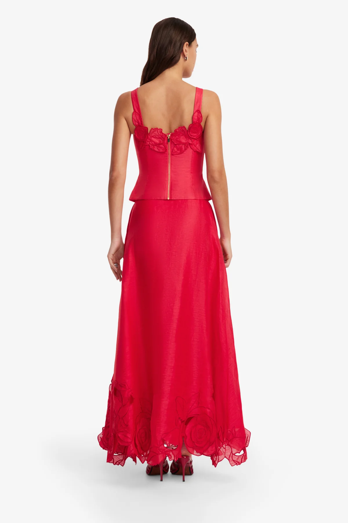 Isadora Appliqué Top - Scarlet - Image 5