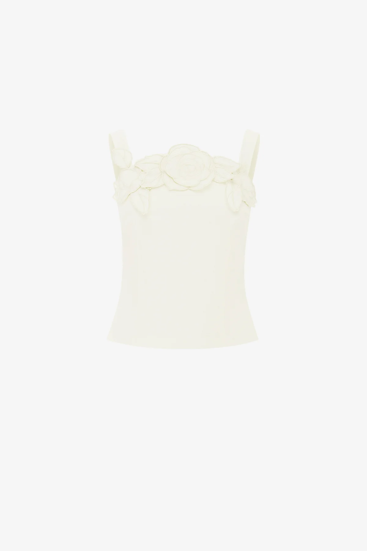 Isadora Appliqué Top - Vanilla