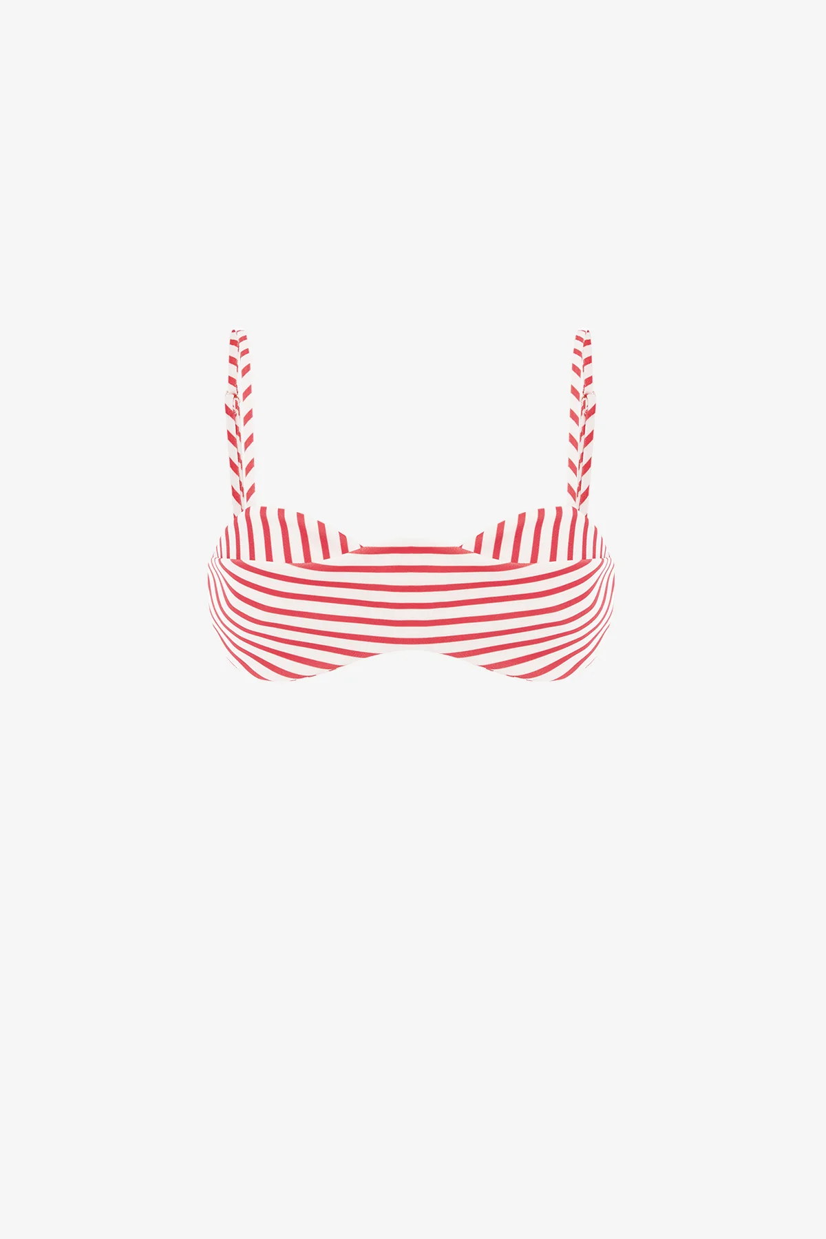 Julia Striped Bralette - Scarlet