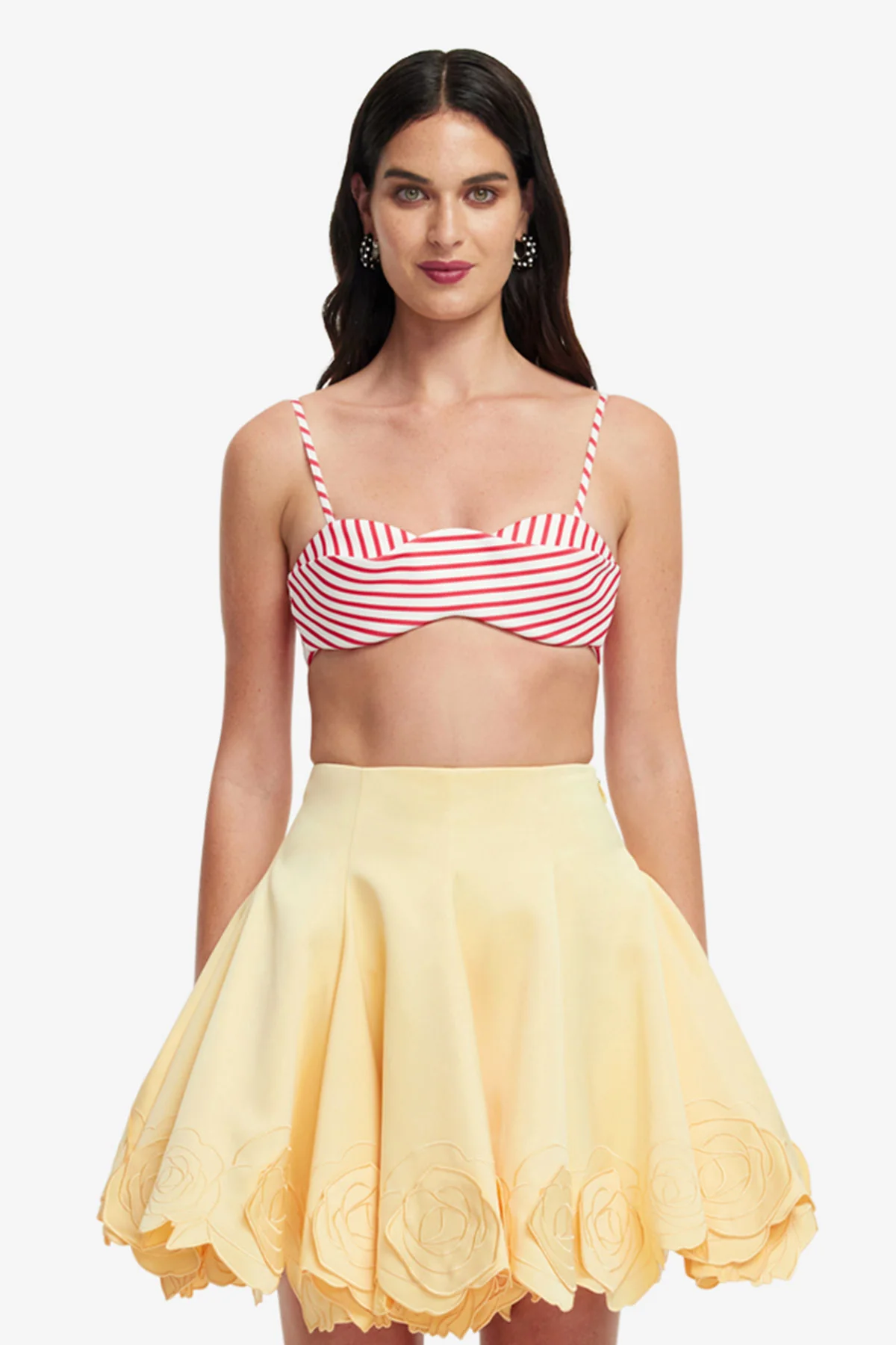 Julia Striped Bralette - Scarlet - Image 2