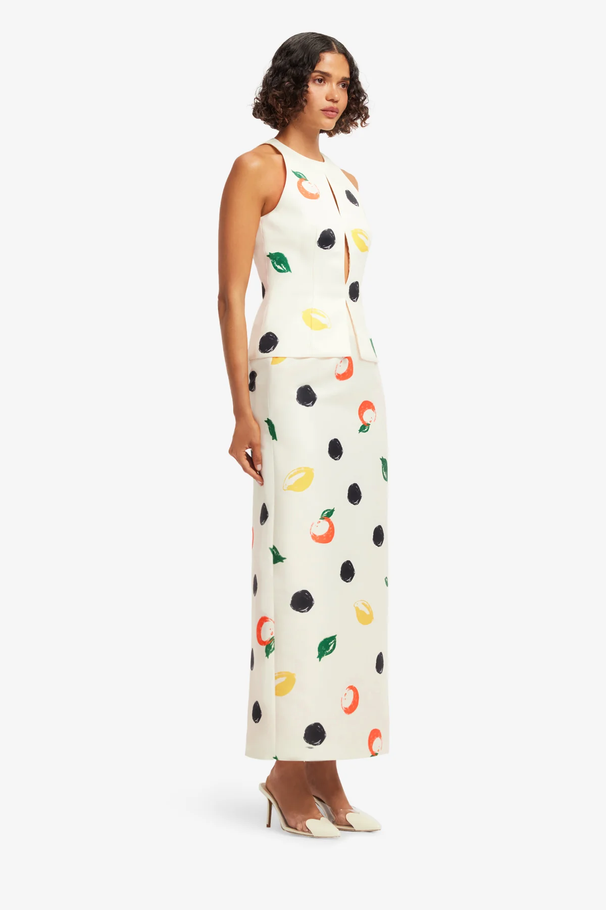 Quinn Maxi Skirt - Citrus Spots - Image 4
