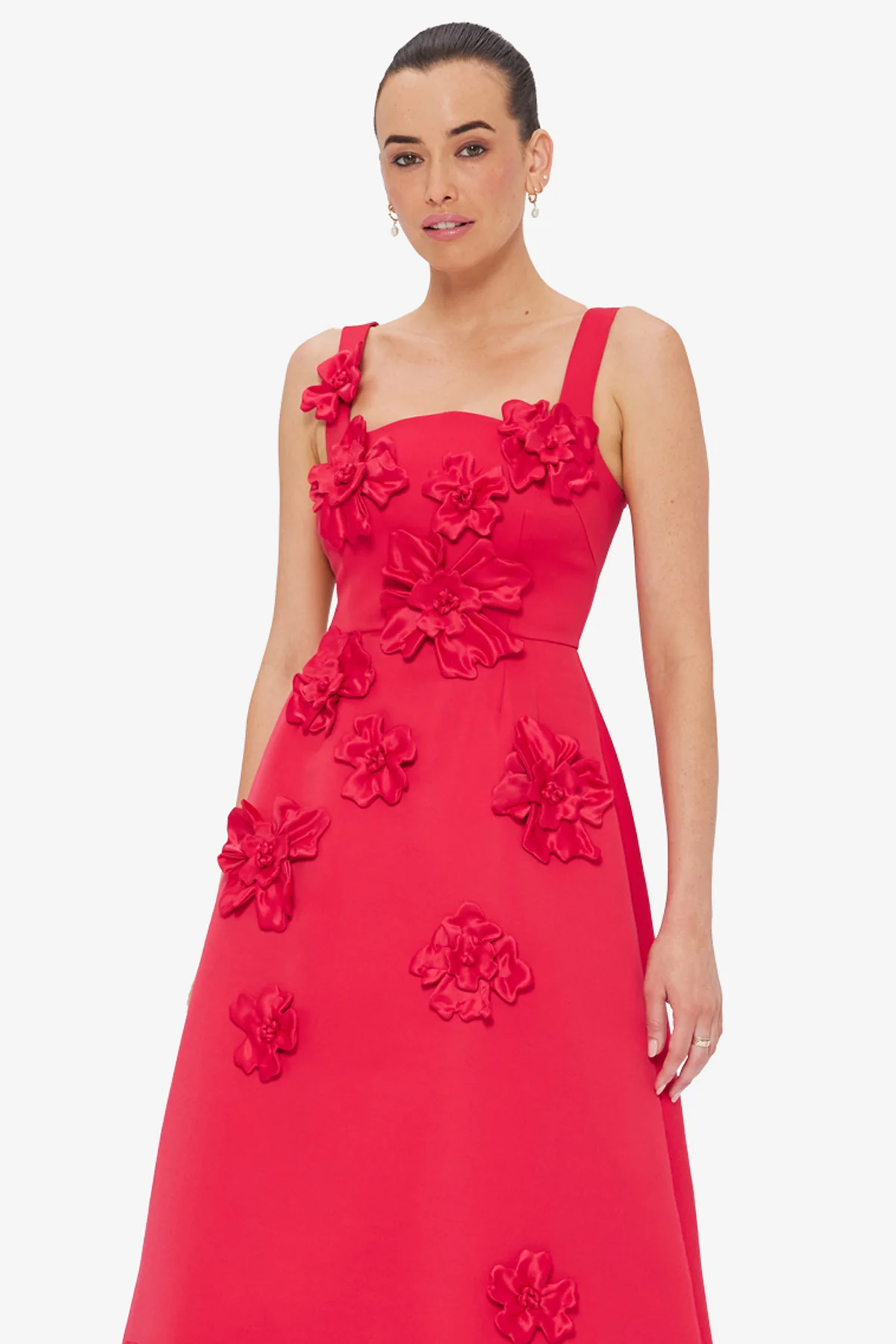 Rianne Floral Appliqué Maxi Dress - Rosa - Image 6