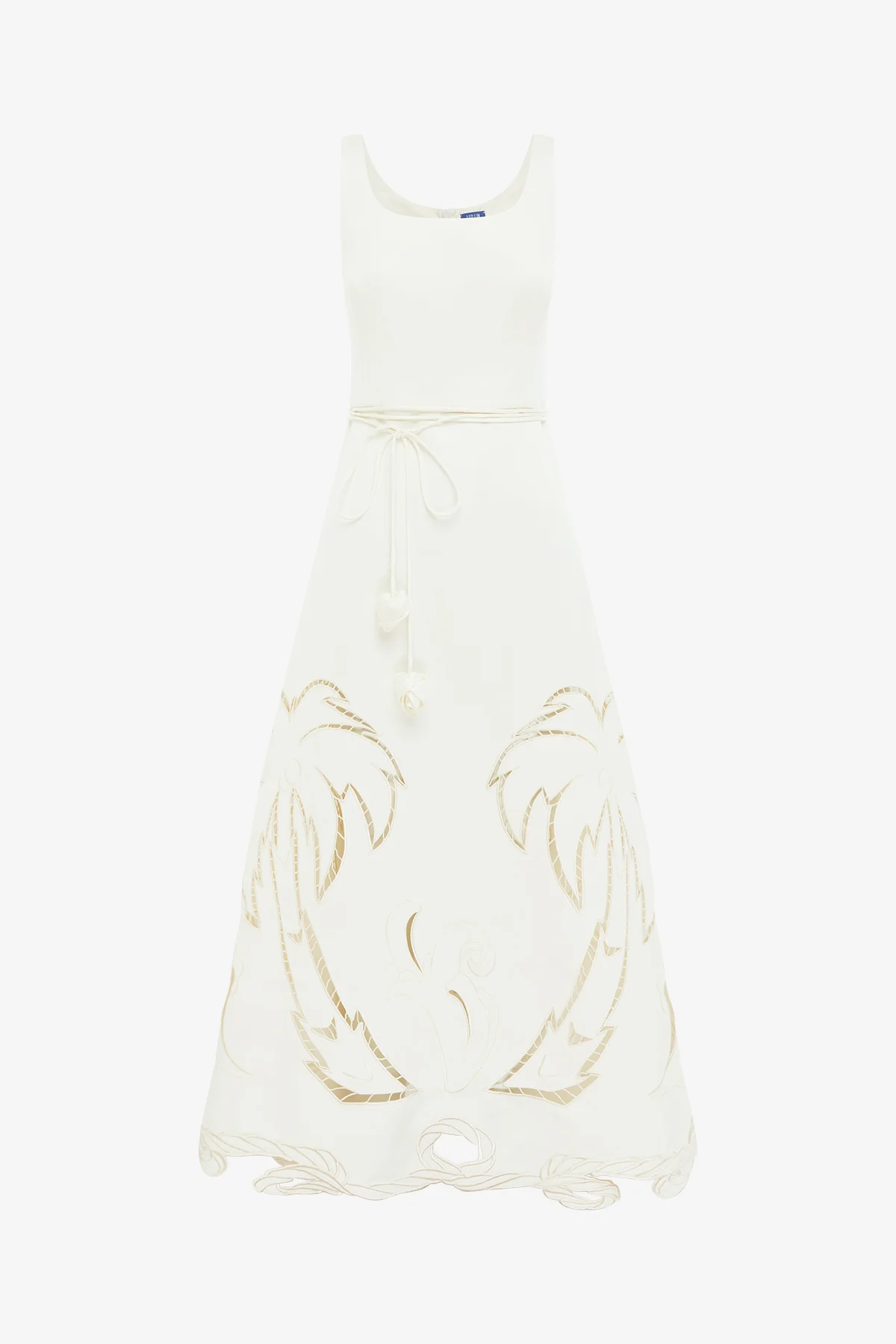 Serafina Palm Maxi Dress - Vanilla