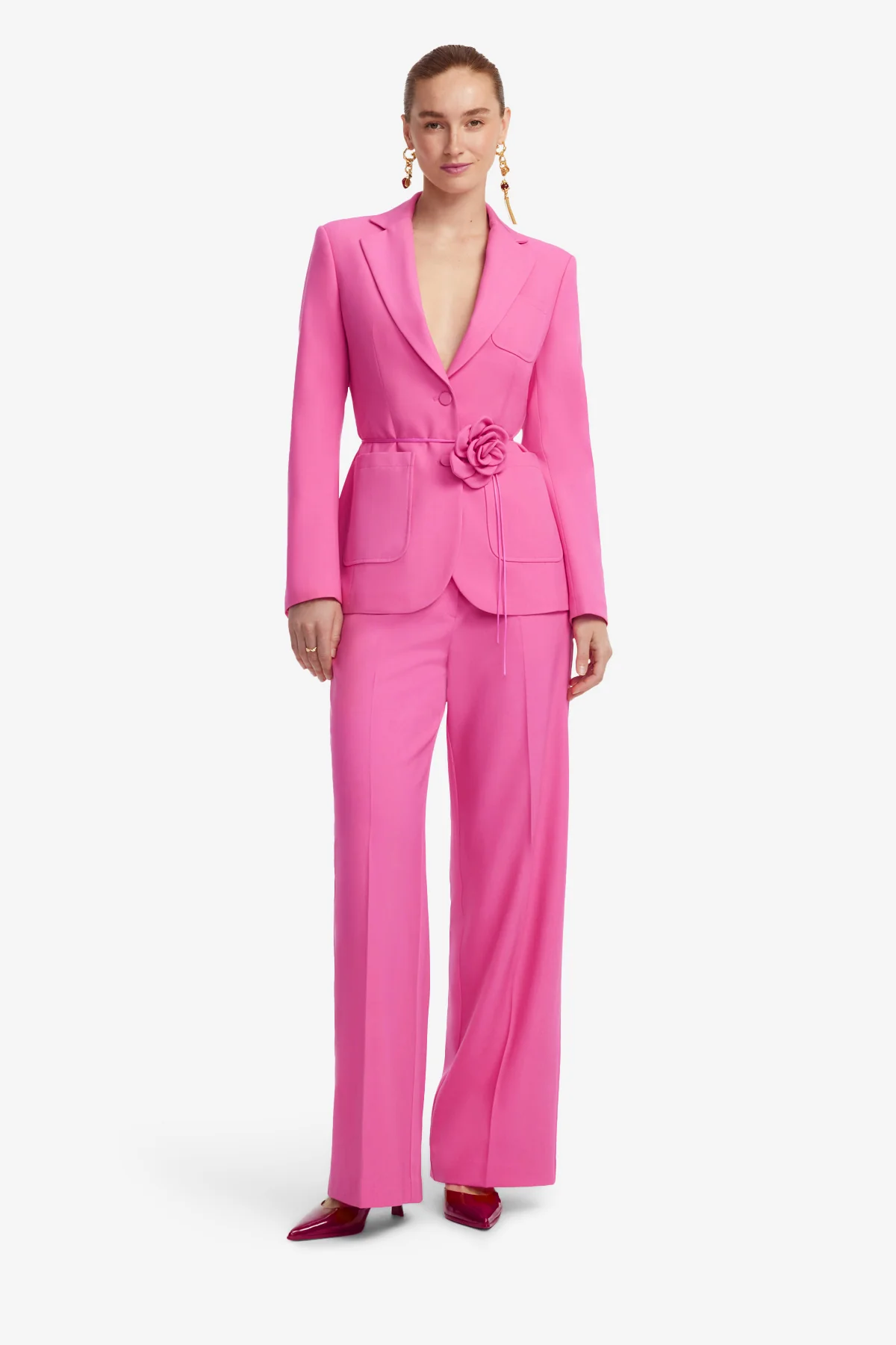 Vesper Fitted Blazer - Fuchsia - Image 3